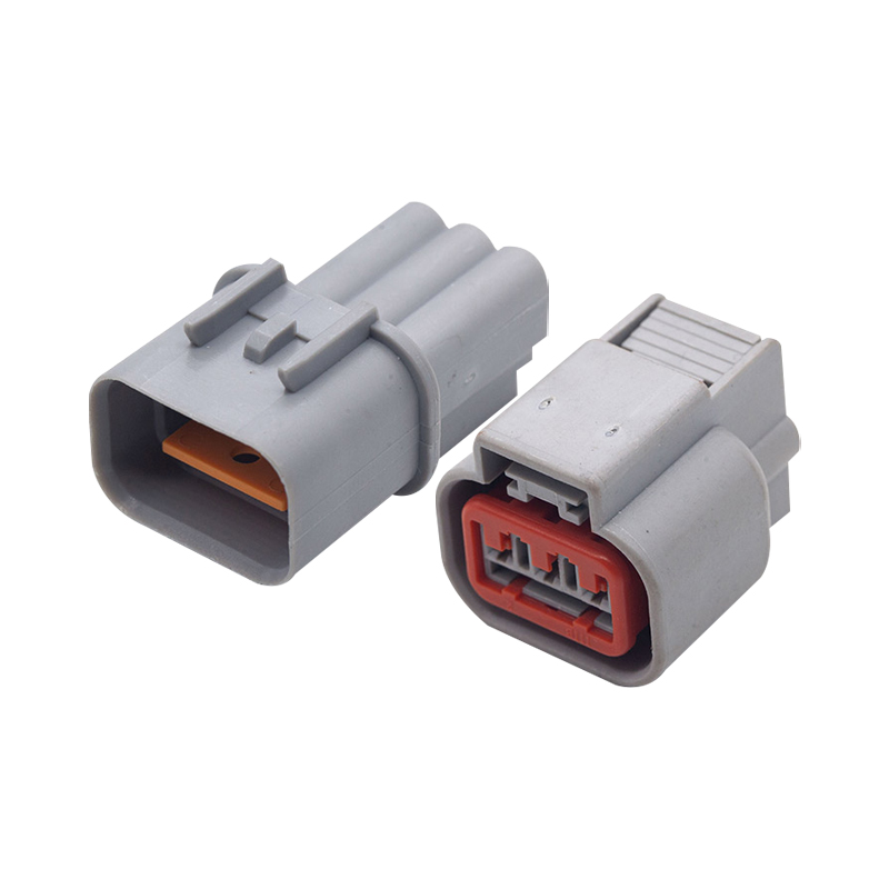 3孔防水接插件 汽车连接器 DJ70310Y-2.2-11/21 灰色插头 含端子